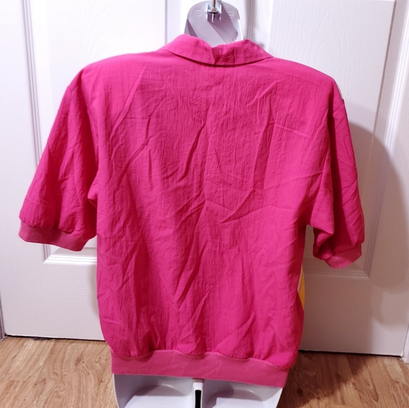 VINTAGE 80s nylon short sleeve jacket/windbreaker - Picture 5 of 5